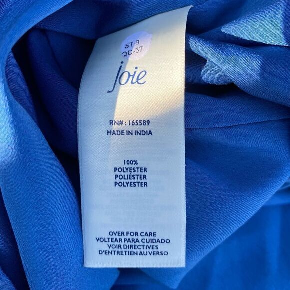 Joie Dress Blue Lightweight Lined Flowy Long Sleeve Women’s Plus Size XXL FLAW - Picture 10 of 11